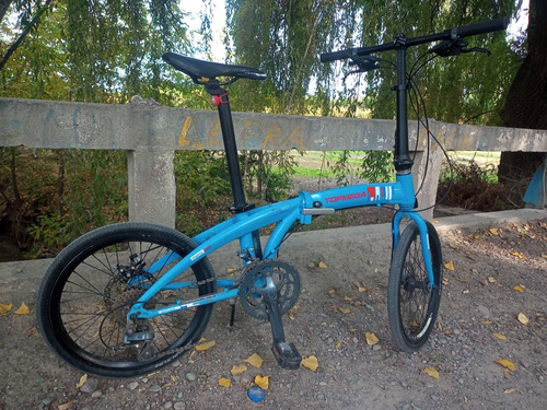 Bicicleta Plegable De Aluminio Y Frenos A Disco.