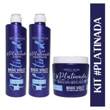 Kit #platinada Troia Hair Shampoo, Condicionador E Mascara