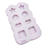 Molde Silicone Resina Paleta Bases De Brincos  (1 Cm)