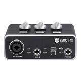 Interface Usb 2x2 Entrada Mic Linha Phantom Power Zero 48 Cor Preto 110v/220v