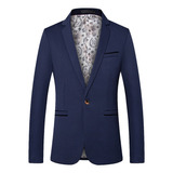 Saco Blazer Embroidered Caballero Slim Fit Premium Con Forro