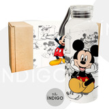 Botella Mickey Mouse Personalizada Tapa Espiral Artesanal