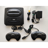 Consola Sega Genesis Modelo 2 Genuina + Juego + 2 Controles