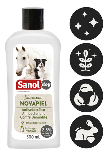 Shampoo Novapiel Sanol Dog 500ml