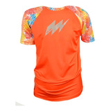 Remera Flash Summer Protección Uv 50 Kids Naranja