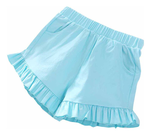 Pantalones Cortos Elásticos Para Niñas, Casuales, De Verano,