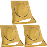 3 Ralo Dourado Click E Porta Grelha 15x15 Kit Inteligente