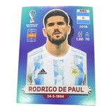 Lamina Rodrigo De Paul Mundial Qatar 2022 Original