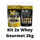 Combo 2x Whey Protein Gourmet X-nutri 2kg Refil