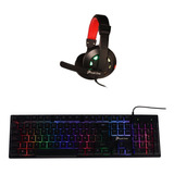 Teclado Audifonos Gamer Baratos Con Luz Led Autoiluminacion