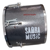 Repique De Mao Samba Music Madeira 30x12 Pvc Titanium Spark