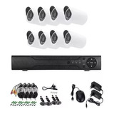 Kit Camaras 8 Dvr Cctv 8camaras Full Hd 1080