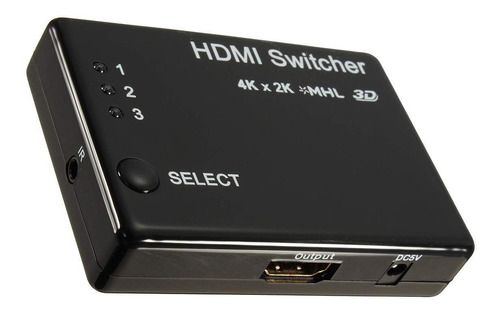 Amplificador Switcher Selector Hdmi V1.4 Fullhd 3 Entradas