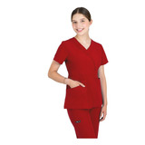 Uniforme Quirugico Dama Spandex Antifluidos Rojo