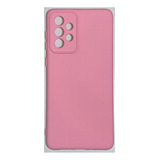 Capa Silicone Cover Genérica Galaxy Aveludada Rosa Para Samsung Linha A A73 6.7 De 1 Unidade