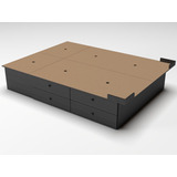 Cama Box 8 Cajones 1.90 X 1.40