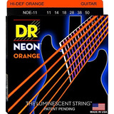 Dr Strings Noe-11 coated Níquel Hi-def Naranja Cuerdas Para 
