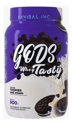 Gods Whey Tasty 900g - Canibal Inc Sabor Cookies And Cream