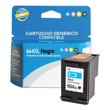 Cartucho De Tinta Genérico Compatible Hp 664xl Color Negro 