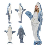 Bolsa De Dormir Com Capuz Shark Blanket, 170 X 70 Cm