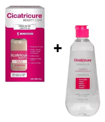 Cicatricure Beauty Care  + Agua Micelar 200 Limpieza 5 En 1 