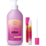 Kit Melissa: 2 Gloss Labial + 1 Loção Corporal - O Boticário