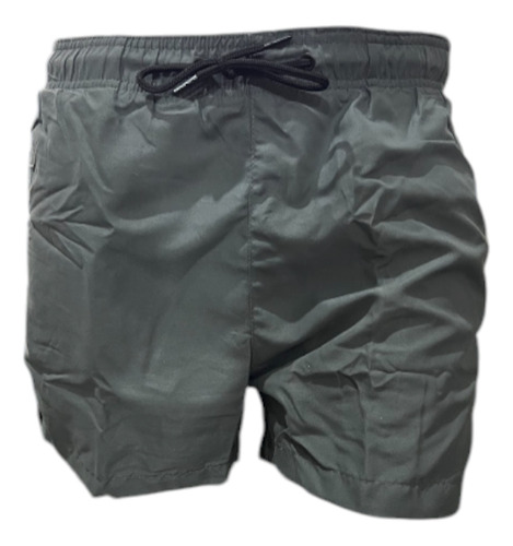 Malla Traje De Baño Short Hombre Lisa Con Suspensor