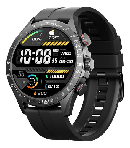 Relogio Smartwatch Masculino Redondo Haylou Solar Pro 