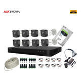 Kit Profesional Hikvision 8 Camara Exterior Fhd 1080p Dd 1tb