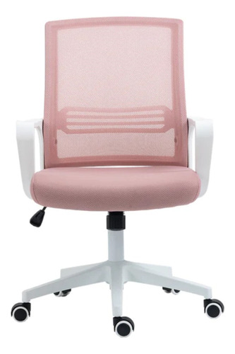 Silla Secretarial  Mesh Blanco, Rosa, Azul Gris Home Office