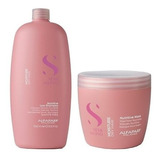 Shampoo Alfaparf Semi Di Lino Nutritivo + Baño Crema 500ml 