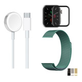 Cargador Correa Milanese Protector Pantalla Para Apple Watch