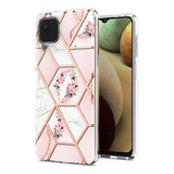 Funda De Teléfono Con Estampado Floral Marmolado Compatible