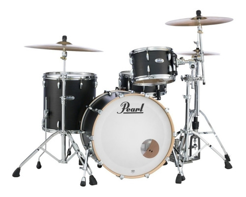 Batería Pearl Master Maple Bombo De 20 C: Matte Black Mist