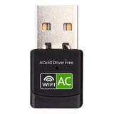 Adaptador Usb Wifi 650m Tarjeta De Red Dual Band 2.4g Y 5g