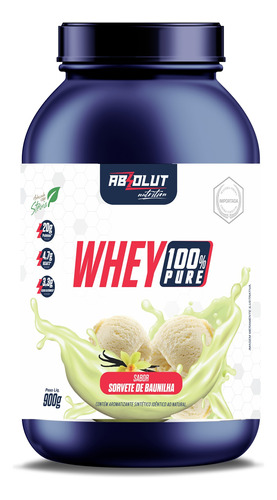 Whey Protein Concentrado 100% Pure - Absolut Nutrition 900g