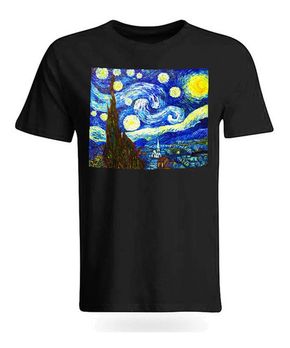 Playera Camiseta La Noche Estrellada Vincent Van Gogh Unisex
