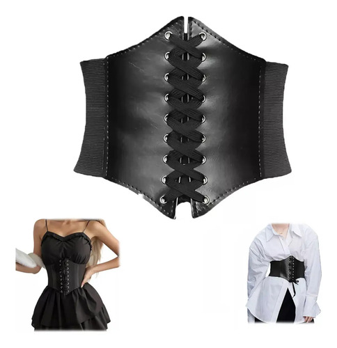 Faja Cinturón Ancho Corset Gótico Cintura Cinturilla Corset | Meses sin interés