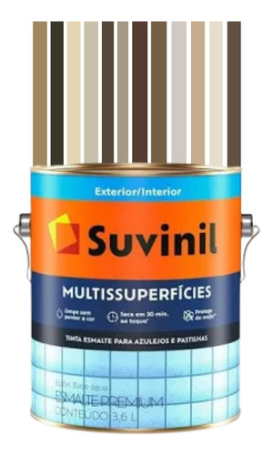 Tinta Epóxi Base Água Marrom Suvinil Multisuperficie 3,2l