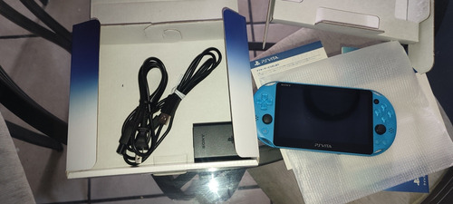 Ps Vita Slim Aqua Blue Sony Caja 1gb Playstation Vita Psvita