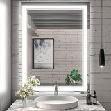 Espejo De Baño Led, Espejo De Baño Con Luces De 36 X 28 PuLG