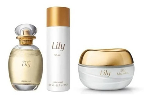 L'eau De Lily 75ml Creme Acetinado  Body Splash O Boticário 