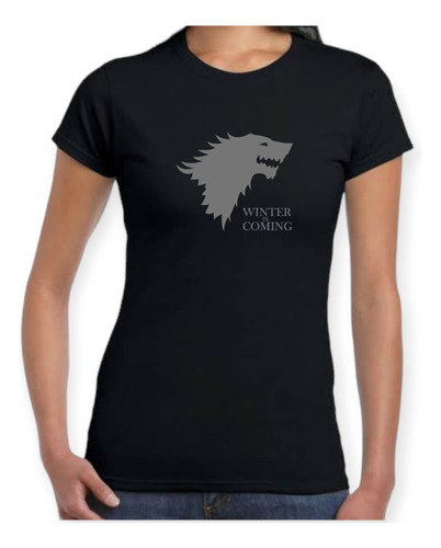 Playera Game Of Thrones Stark Winter Is Coming Dama