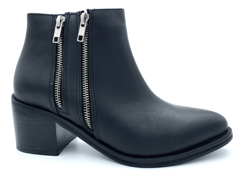 Botas Botineta Mujer 100%cuero 3059 Plataforma Gravagna Voce