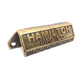 Manija Tirador Cubeta Hamilton Vintage Cajon Cocina Bronce