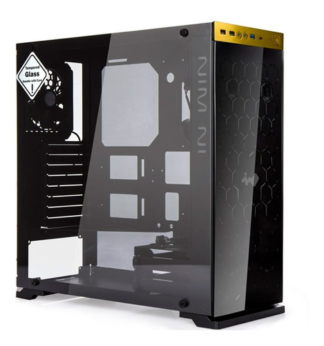 Gabinete Gamer In Win 805 Atx Cristal Templado Usb 3.0 Gold