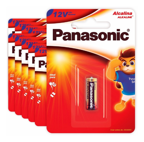 10 Baterias Alcalinas Panasonic 12v Lrv08 Mn21 A23 V23ga  