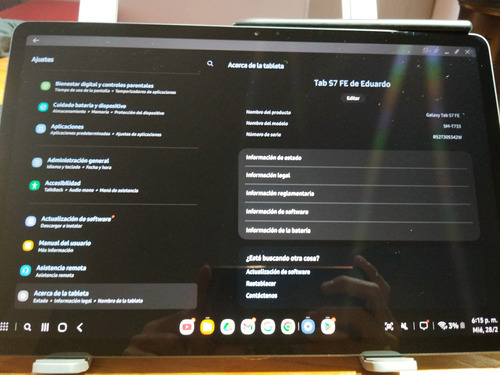 Tablet Galaxy Tab S7fe 