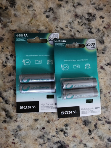 Pilha Recarregável Sony - 2500 Mah (4 Unids)