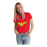 Polera Dama Wonder Woman Mujer Maravilla Heroina Estampado